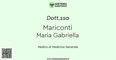 Dottor Gabriella Mariconti Maria Medico di medicina generale a .